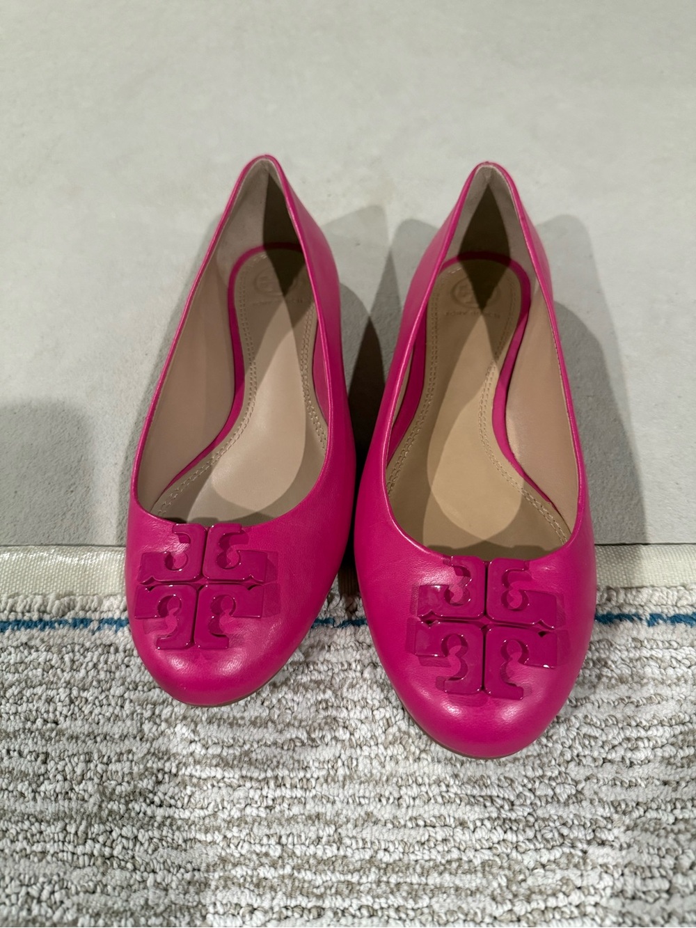 Tory Burch Lowell Ballet Flats size 8.5 pink